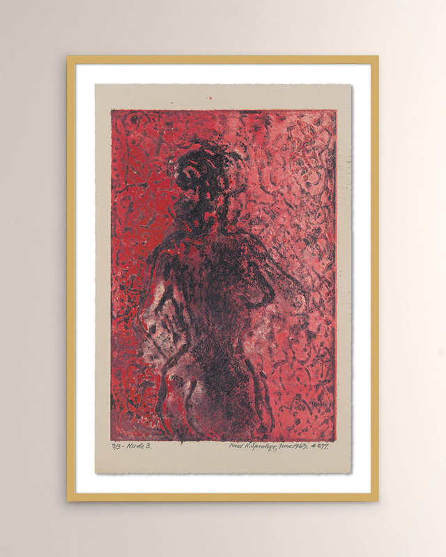 "Nude III" Framed Giclee by Pepi Sprohge
